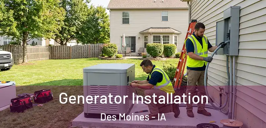 Generator Installation Des Moines - IA