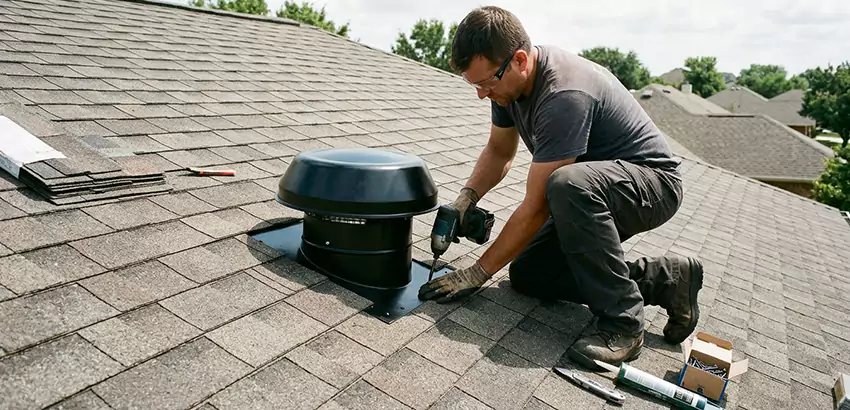 Roof Vent Fan Installation in Des Moines