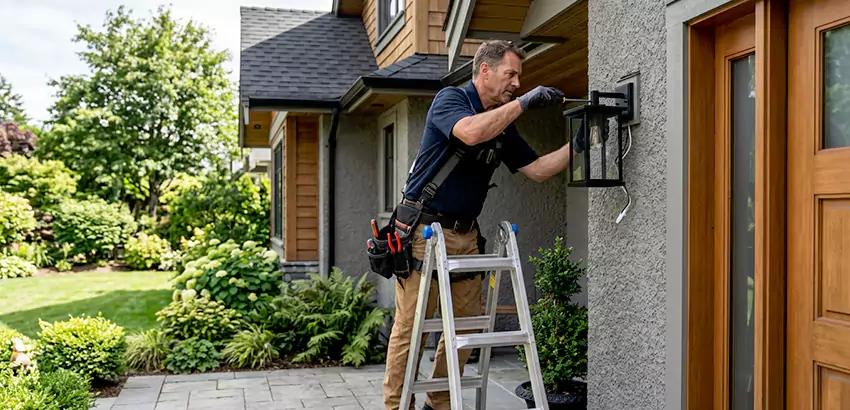 Outdoor and Exterior Light Fixture Installation in Des Moines