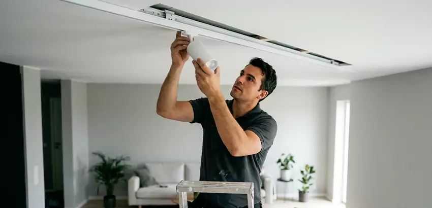 Recessed Track Lighting Installation in Des Moines