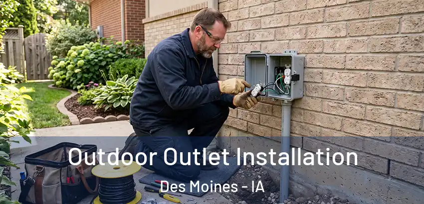 Outdoor Outlet Installation Des Moines - IA