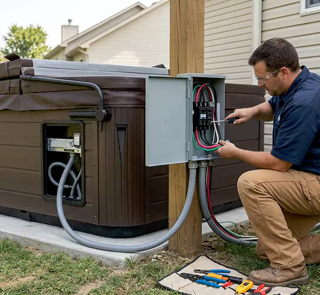 Professional Hot Tub Electrical Installation: Your Local Spa Wiring Team in Des Moines, IA